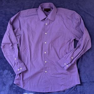Christian Aujard purple dress shirt